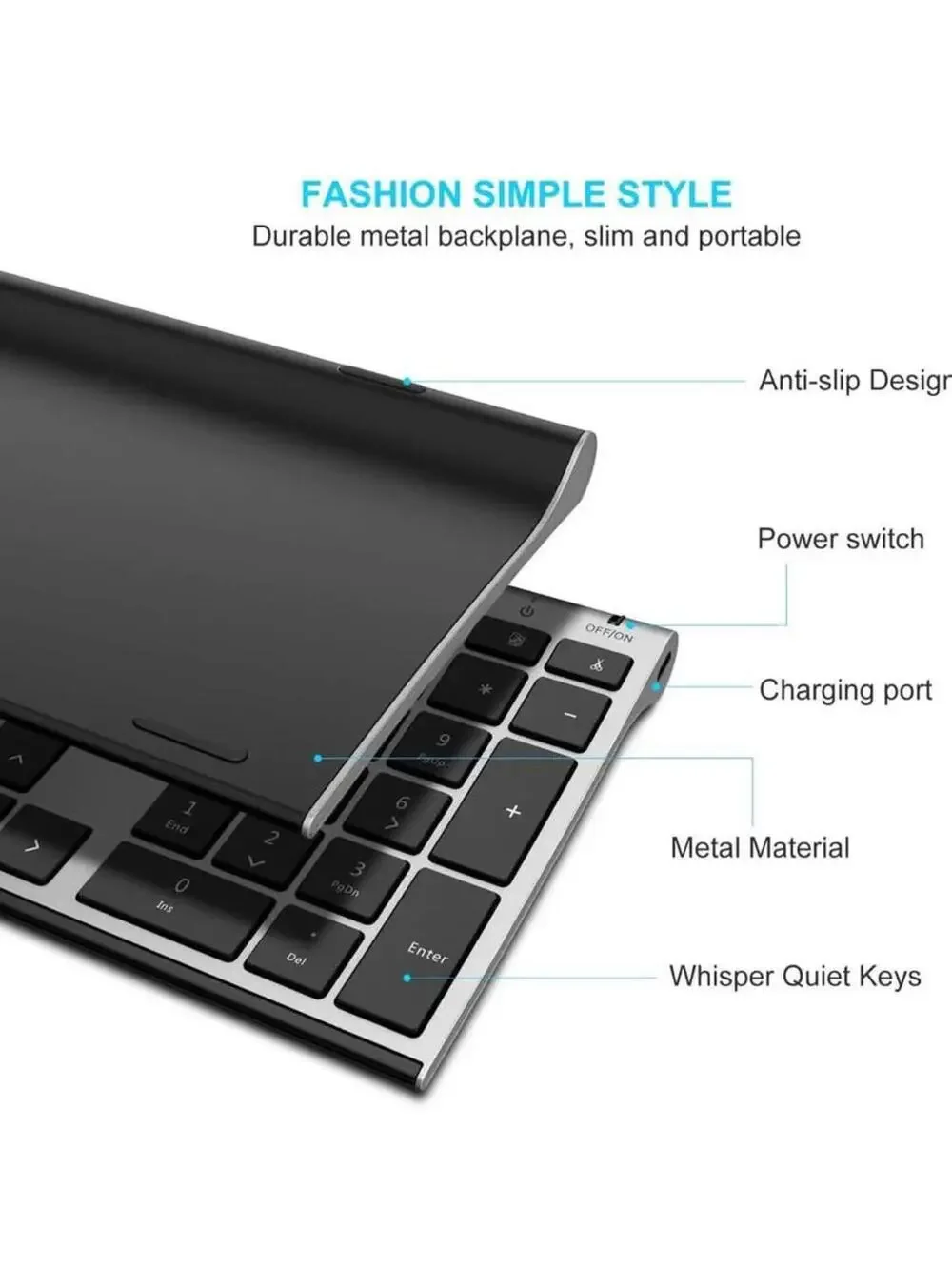 Vssoplor Wireless Keyboard & Mouse Combo Dark Gray Full Size - New in Box!